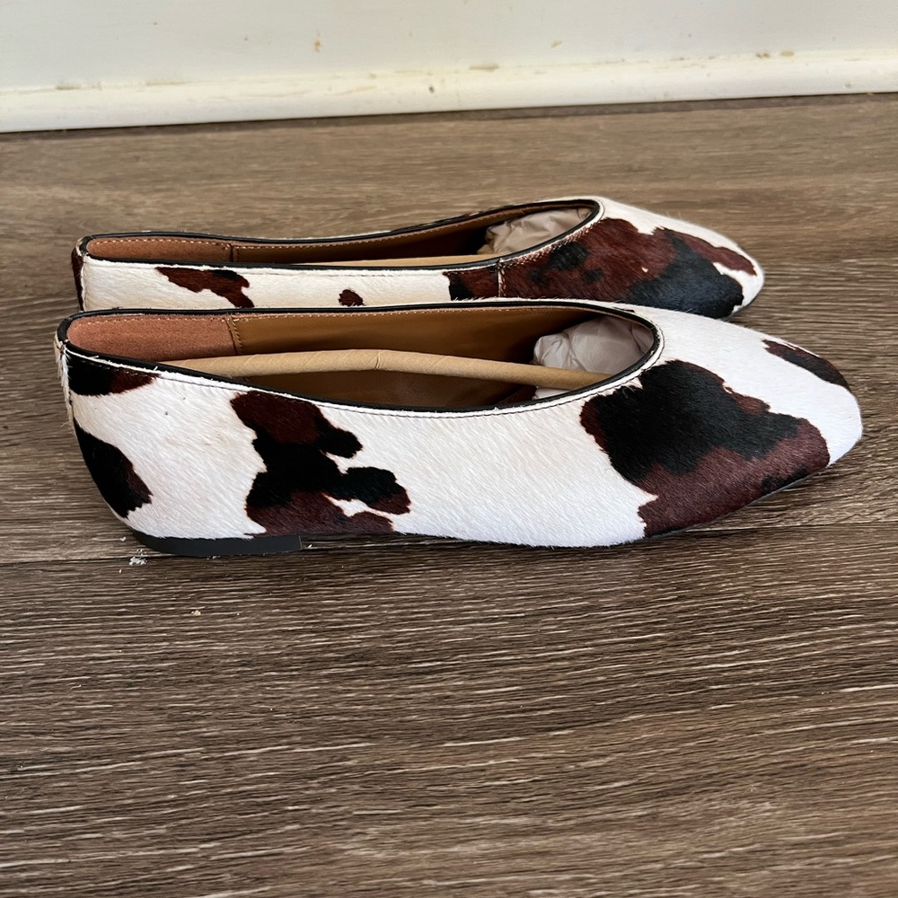 Madewell The Mylie Ballet Flat in Dark Carob Multi Calf Hair NWOB - Picture 7 of 13